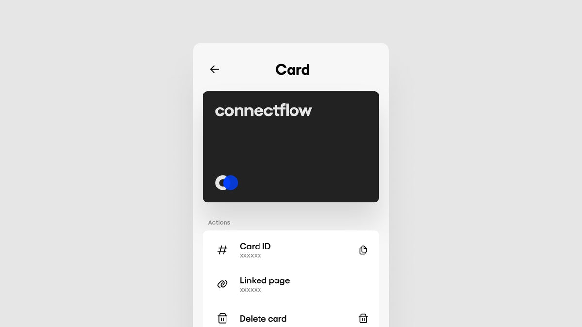 Connect your Physical NFC and QR Business card